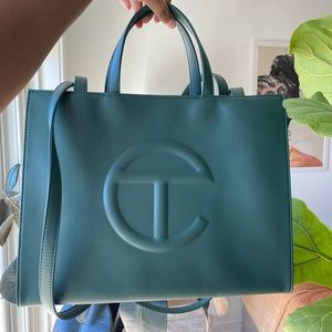 Telfar Dark Olive Medium Shopping Bag